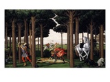 The Story of Nastagio Degli Onesti (Second Episode)  1483 (From Boccaccio's Decameron)