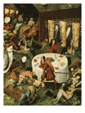 Detail with Round Table  from the Triumph of Death (Detail)