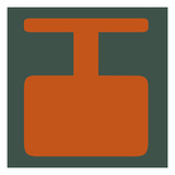 Letter I Orange