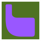 Letter L Purple