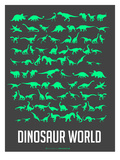 Dinosaur Poster Green