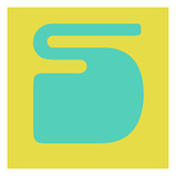 Letter S Blue and Yellow