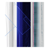Abstract White and Dark Blue