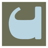 Letter U Blue