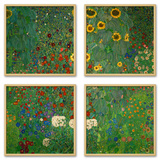Farm Garden with Sunflowers  c1912