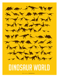 Dinosaur Poster Yellow