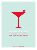 Martini Poster Red
