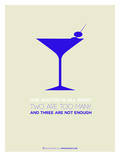Martini Poster Blue