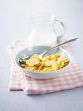 Cornflakes with Milk for Breakfast