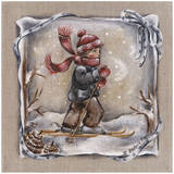 Skieur Ruban Blanc