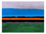 Abstract Stripe Theme Orange and Blue