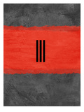 Grey and Red Abstract 1