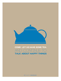 Tea Poster Blue
