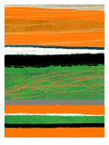 Orange and Green Abstract 2