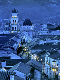 Cathedral Clock Tower  Colonial Streets and Rooftops  Sucre  Bolivia