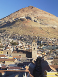 View of Potosi (UNESCO World Heritage Site) with Cerro Rico in Backgound  Bolivia
