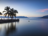 Indonesia  Sumatra  Samosir Island  Tuk Tuk  Lake Toba at Dawn