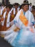 Women Dancing in Festival  Sucre (UNESCO World Heritage Site)  Bolivia