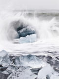 Ice on Jokulsa Beach  Iceland