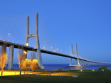 Vasco Da Gama Bridge and the Tagus River  Lisbon  Portugal