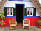 Traditional Santana Thatch House  Madeira  Portugal
