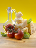 Tomatoes  Basil  Parmesan and Olive Oil