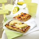 Two Different Focaccia Pizzas