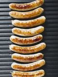 Grilled Sausages from Above