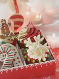 Cupcakes and Christmas Biscuits to Give as a Gift