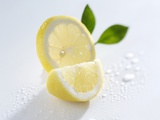 Slice and Wedge of Lemon
