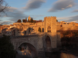 Romanesque bridge over the Fluvia river  Besalu  Girona  Spain