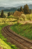 Tracks through Hood River  Oregon