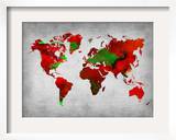 World Watercolor Map 11