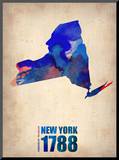 New York Watercolor Map
