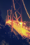 Vintage Bay Bridge Scene