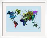 World Watercolor Map 3