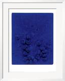 Blaues Schwammrelief (Relief Éponge Bleu: RE19)  1958