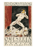 Poster for Orestes Production  Zurich