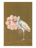 Stork Bringing Roses