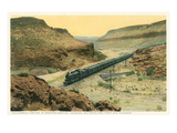 Train in Crozier Canyon  Kingman  Arizona