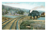 Train Crossing Klondike River  Dawson