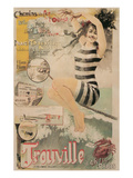 Early French Bathing Beauty  Trouville