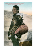 Alaska Native with Seal Poke