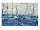 Dock Scene  Aberdeen  Washington