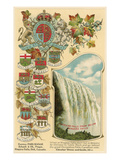 Canadian Provinces' Seals and American Falls