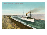 Ship in Suez Canal  Egypt