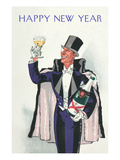 Happy New Year  Swell with Champagne