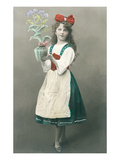 Dutch Girl Holding Vase