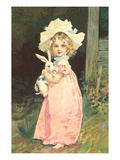Little Girl with Rabbit