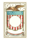 Patriotic Eagle and Banner Motif